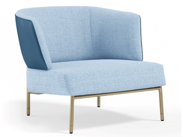 V244 - Fabric and leather armchair by formitalia luxury group - view 2